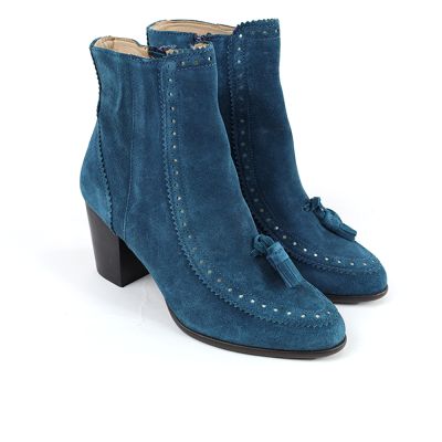 BOOTS ANDRE FEMME DAIM TURQUOISE